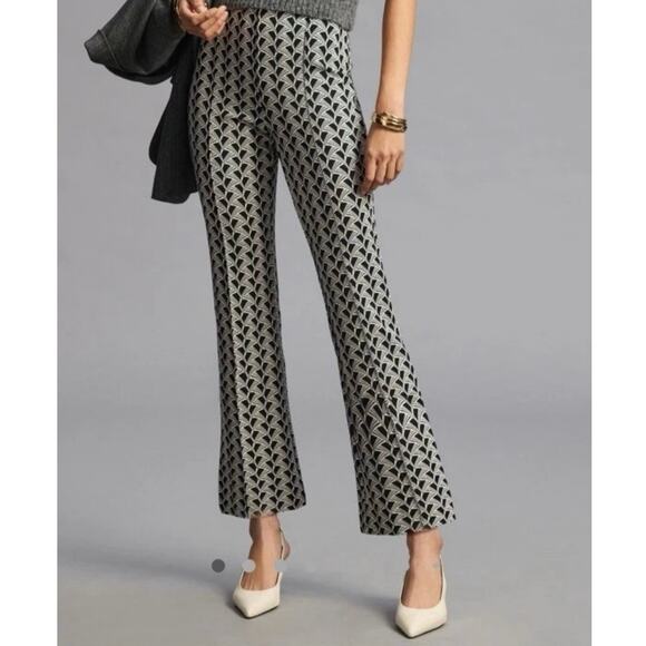 Anthropologie Pants - Maeve by Anthropologie The Margot Kick Flare Cropped Pants XL Women’s Black